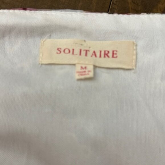 Solitaire Floral Pastel Maxi Dress Embroidered Eyelet Lace Romantic Boho Size M - Picture 8 of 8